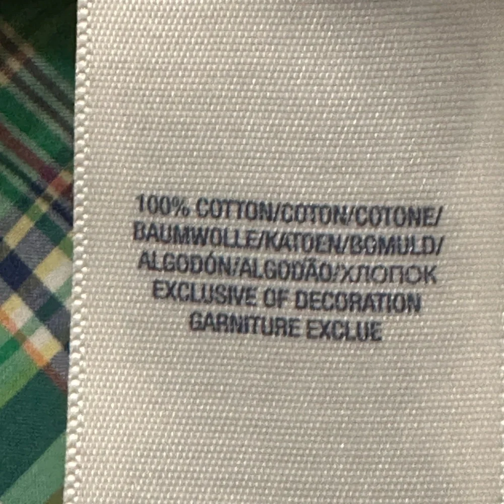 Ralph Lauren Green Plaid Kids Button Down Shirt